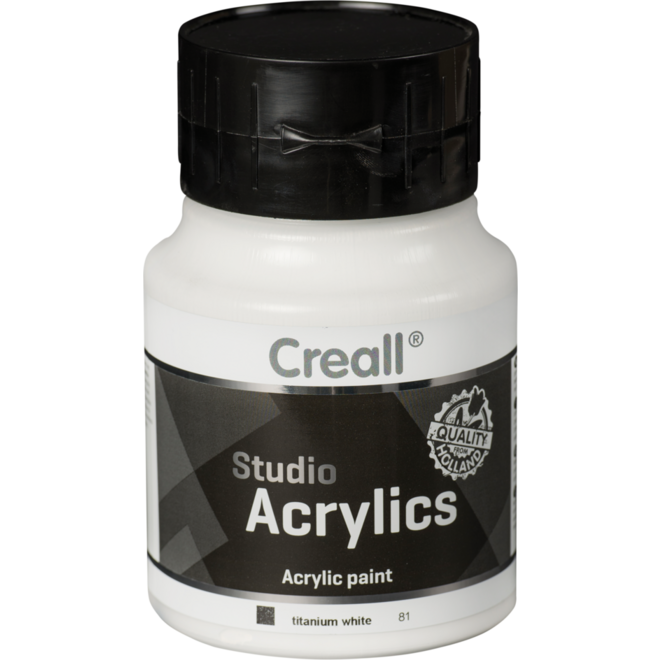 Acrylverf Creall 500 ml wit