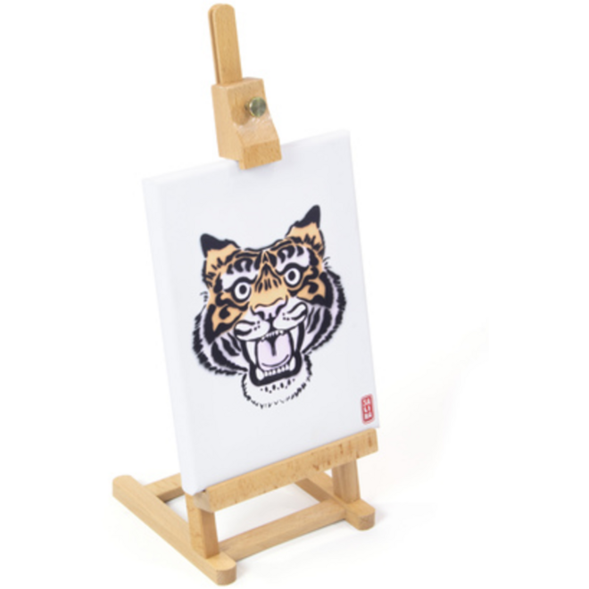 Tafelezel klein beukenhout voor canvas tot 30cm