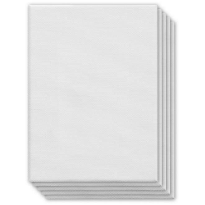 Canvas paneel 13 x 18 cm 3 mm, 5 stuks