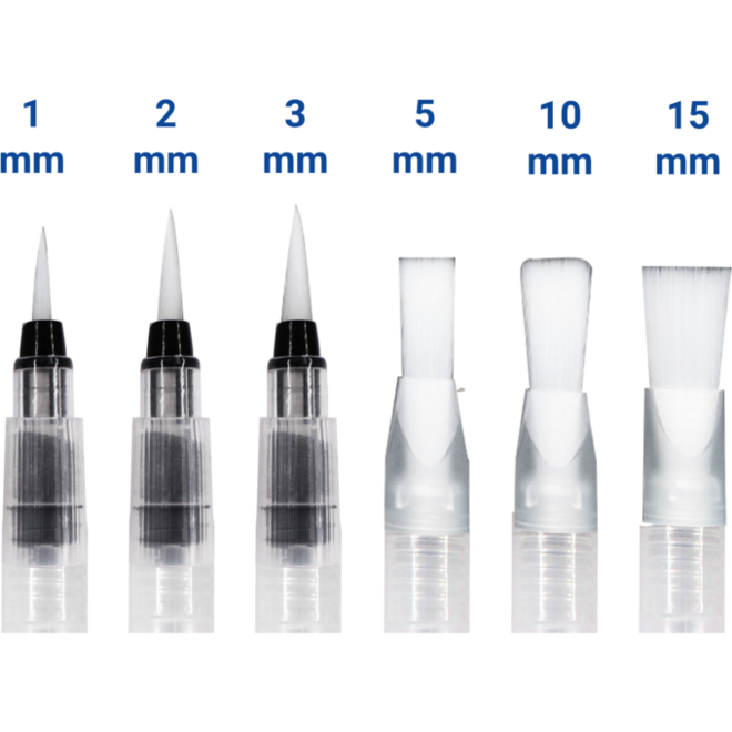 Waterpenseel 15,5 cm assorti, 6 stuks