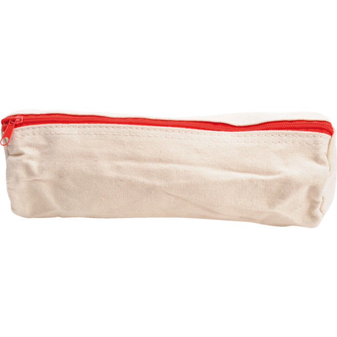 Etui katoen kokermodel 25 x 7 cm met rits