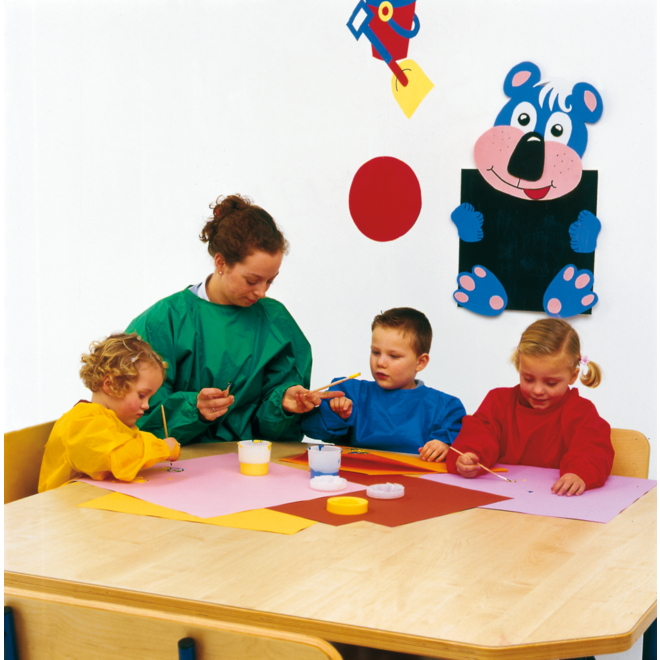 Schildersschort voor kinderen geel (3+ jaar)