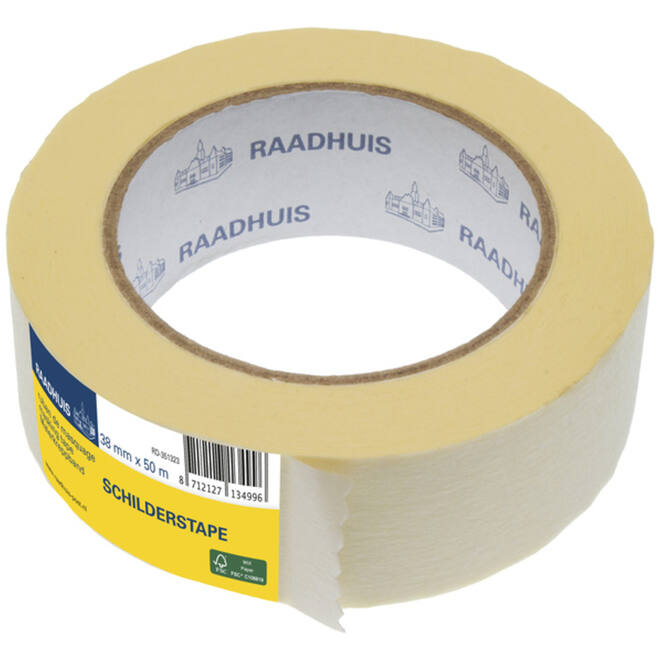 Schilderstape wit 38 mm x 50 meter