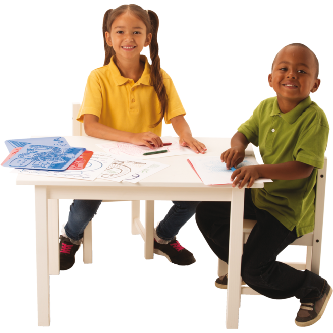 Patroonplaten Junior dinosaurus 21 x 28 cm, 6 stuks
