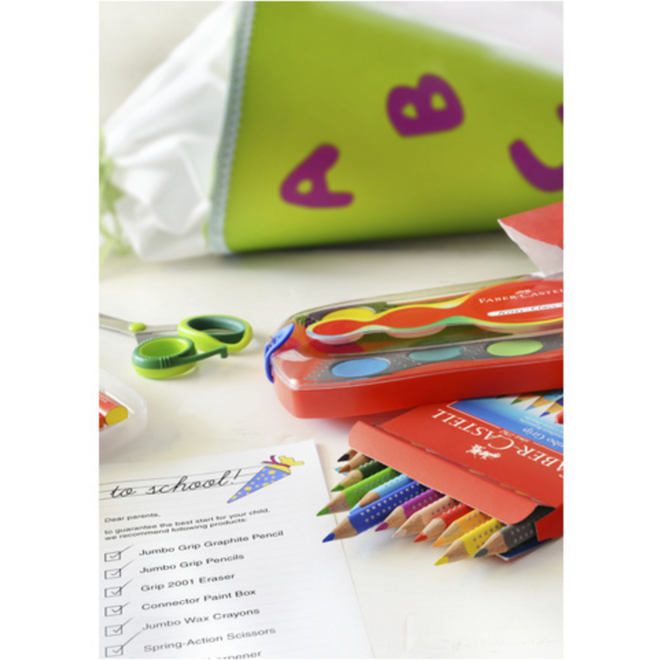 Kleurpotlood Faber-Castell Colour Grip 2001 assorti, 12 stuks