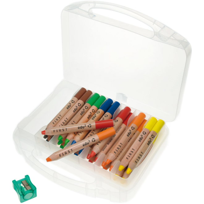 Kleurpotloden edu³ First 12 mm assorti, 36 stuks