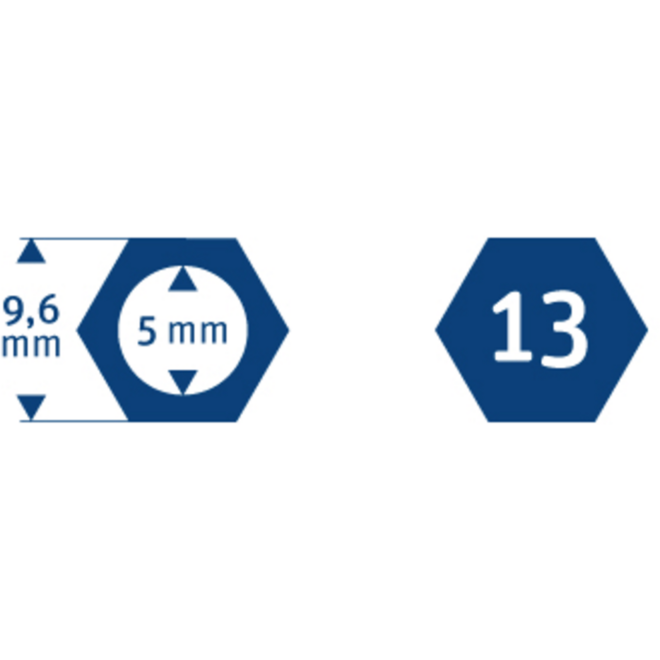 Kleurpotloden edu³ Jumbo 9,6 mm assorti, 144 stuks in houten kist