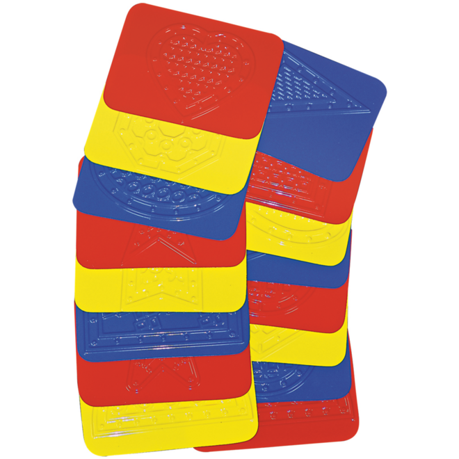 Patroonplaten vormen 10 x 13 cm, 16 stuks