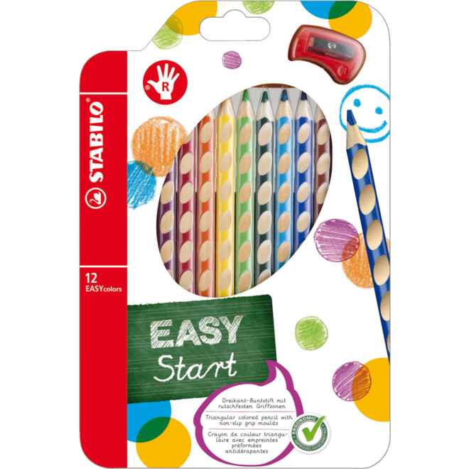 Kleurpotloden STABILO EASYcolors 12 kleuren RH