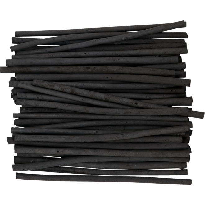 Houtskoolstaafje 4 mm, 100 stuks