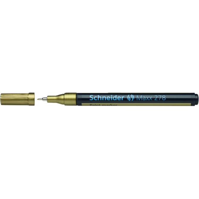Schneider lakmarker fineliner goud 0,8 mm
