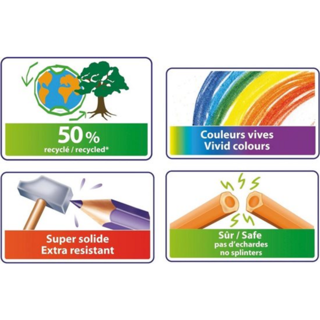 Kleurpotloden BIC Kids Evolution assorti, 18 stuks