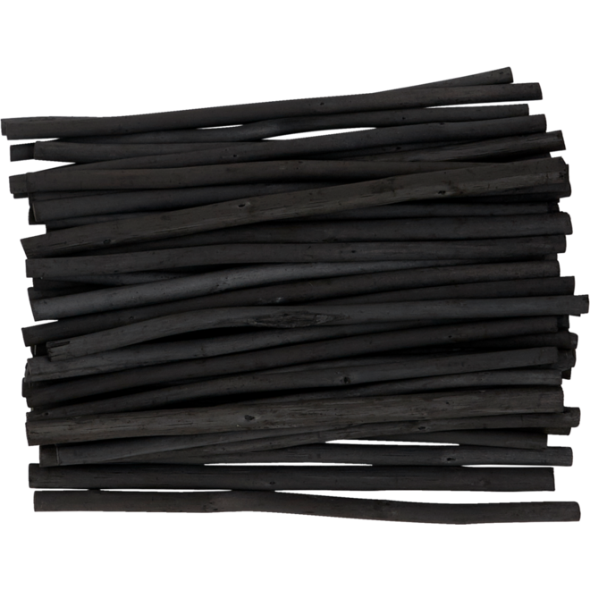 Houtskoolstaafje 50 stuks, 7 mm