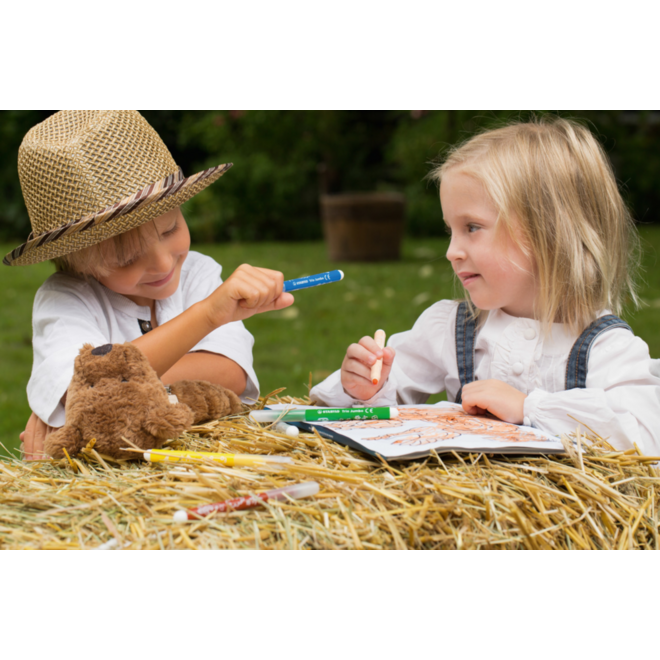Viltstift STABILO Trio Jumbo set 12 kleuren