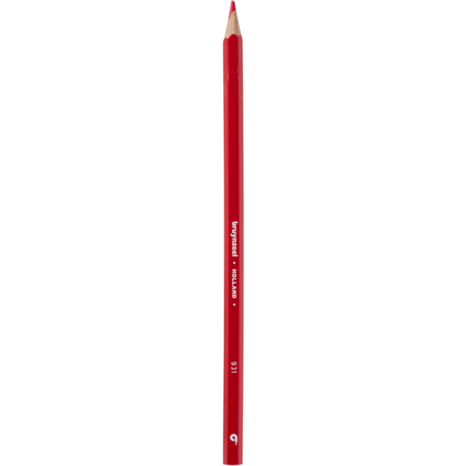 Kleurpotloden Bruynzeel super rood, 12 stuks
