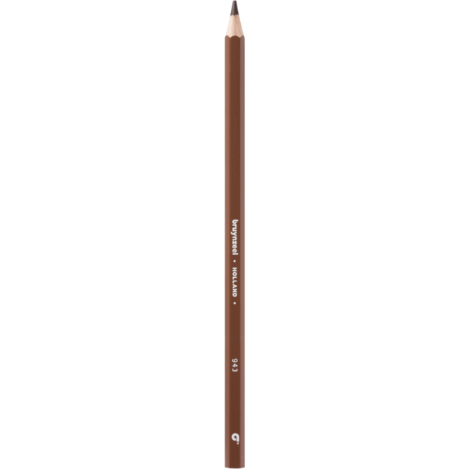 Kleurpotloden Bruynzeel super donkerbruin, 12 stuks