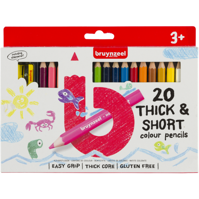 Kleurknotsen Bruynzeel assorti, 20 stuks