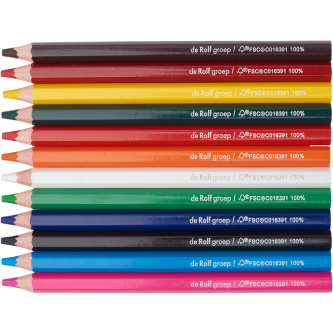 Kleurknotsen | de Rolf groep | 10 mm assorti, 12 stuks