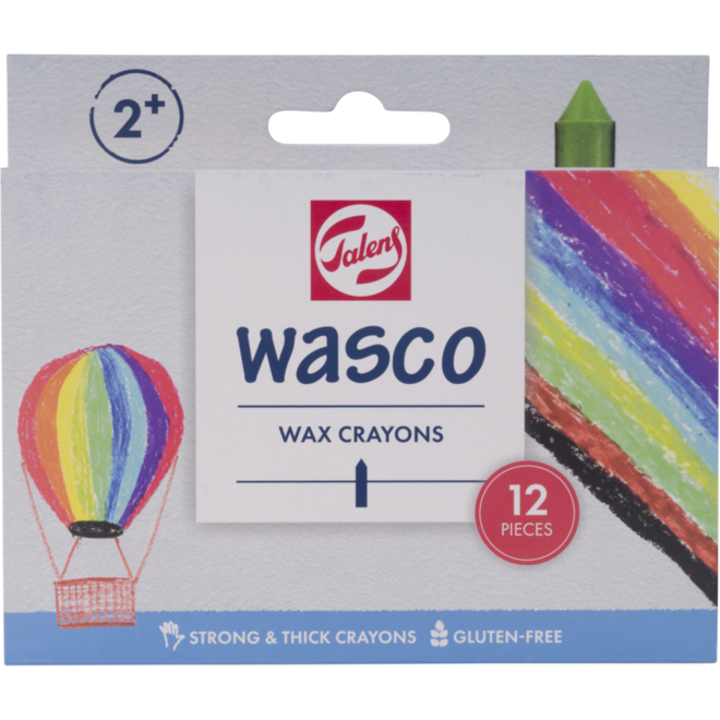 Waskrijt Wasco assorti, 12 stuks
