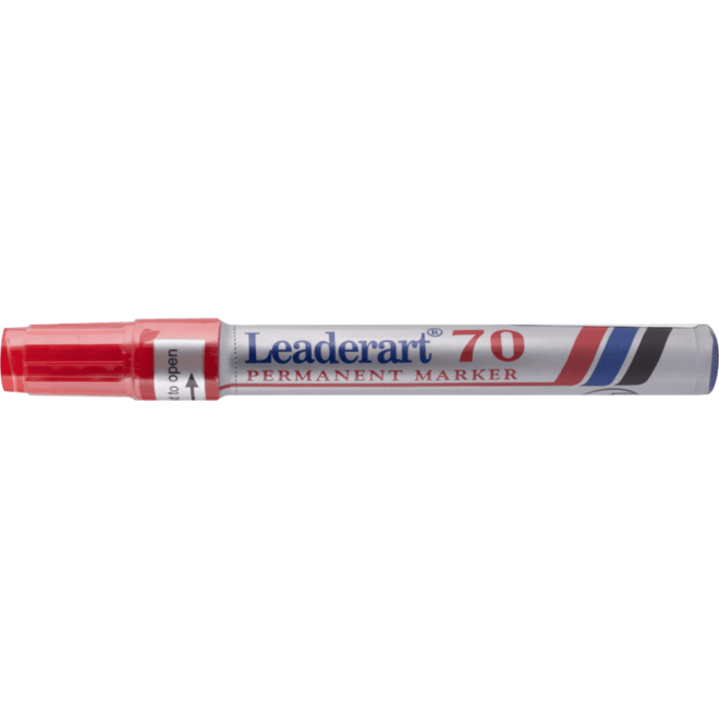 Permanent marker rond 1-3 mm rood