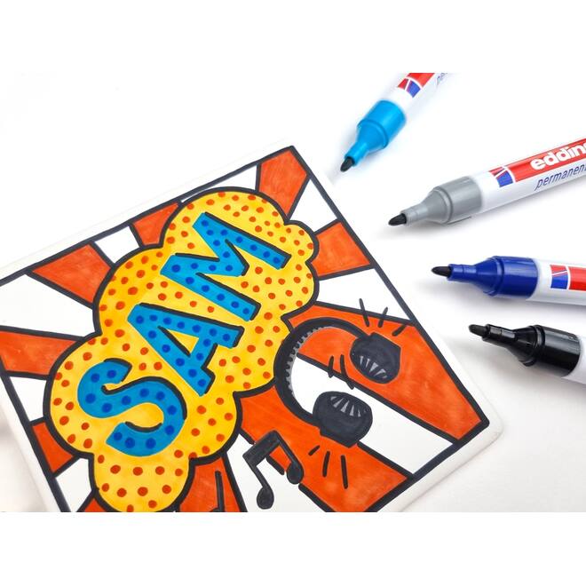 Permanent marker edding 3000 assorti 1,5-3 mm, 10 stuks