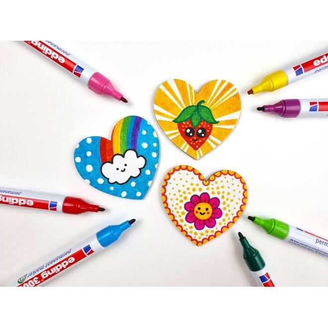 Permanent marker edding 3000 assorti 1,5-3 mm, 10 stuks