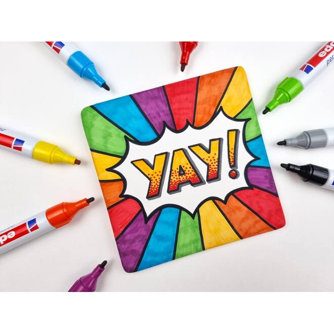 Permanent marker edding 3000 assorti 1,5-3 mm, 10 stuks