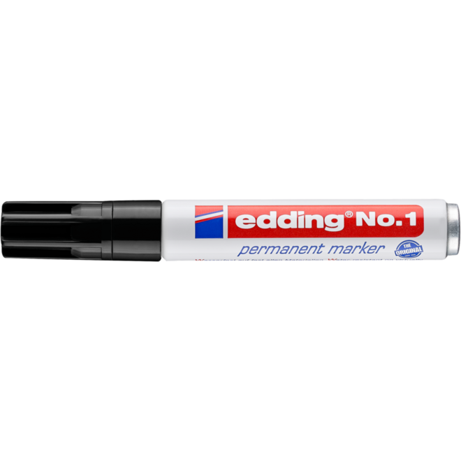 Permanent marker edding No.1 zwart