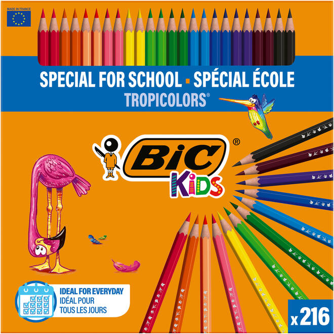 Kleurpotloden BIC TropiColors kleurpotlood Class Pack 216