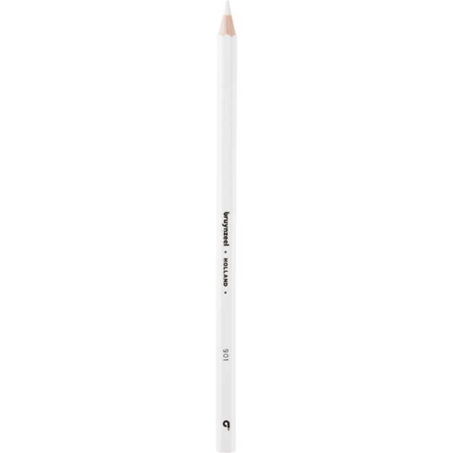 Kleurpotloden Bruynzeel super wit, 12 stuks