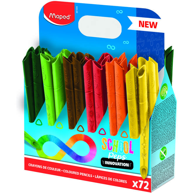 Kleurpotlood Maped Infinity assorti, 72 stuks