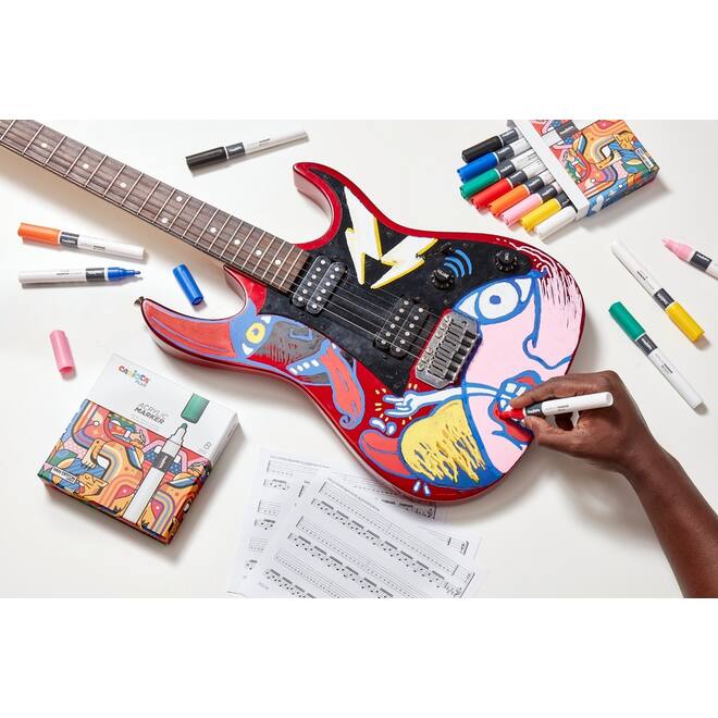 Acrylstiften Carioca assorti, 8 stuks