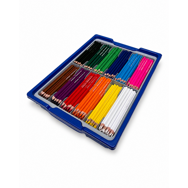Kleurpotloden | de Rolf groep | driekantig 7,5 mm assorti classpack, 288 stuks