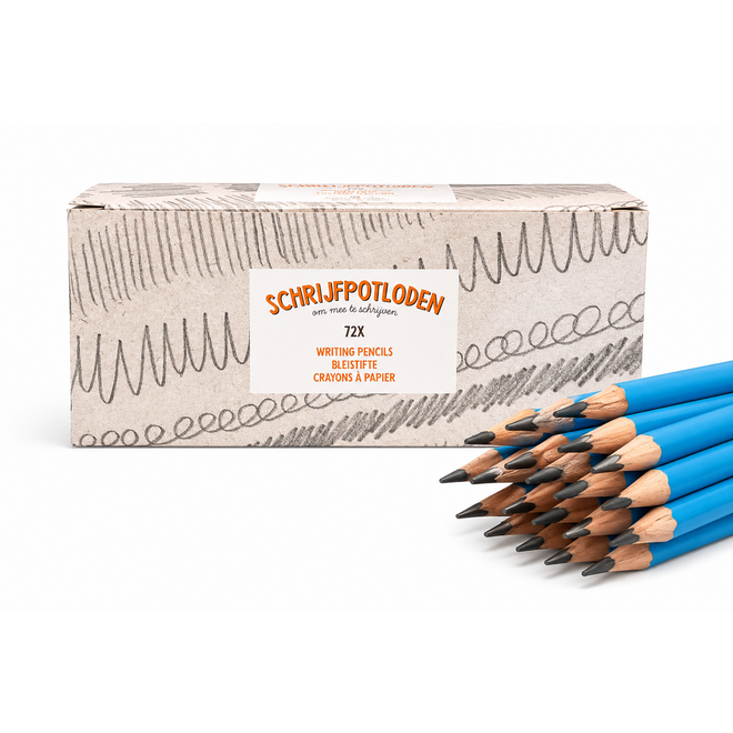 Schrijfpotloden Jumbo | de Rolf groep | HB driekantig blauw, 72 stuks