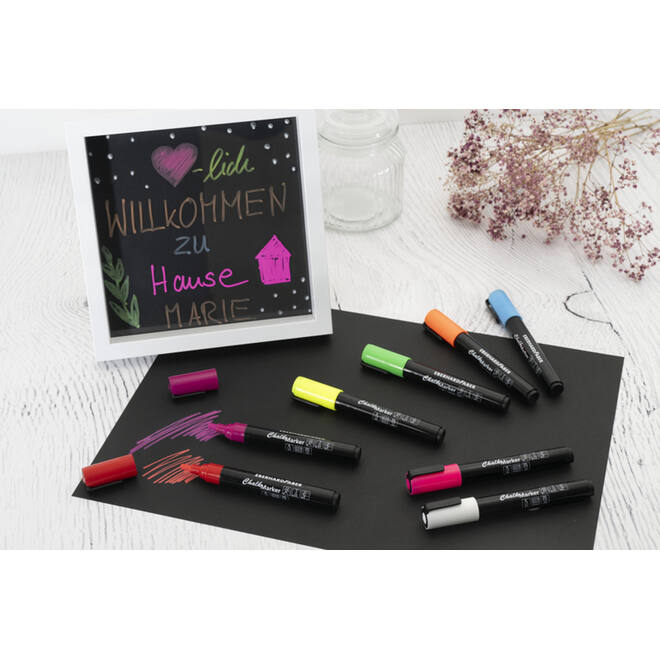 Krijtstiften 1-2 mm assorti, 8 stuks