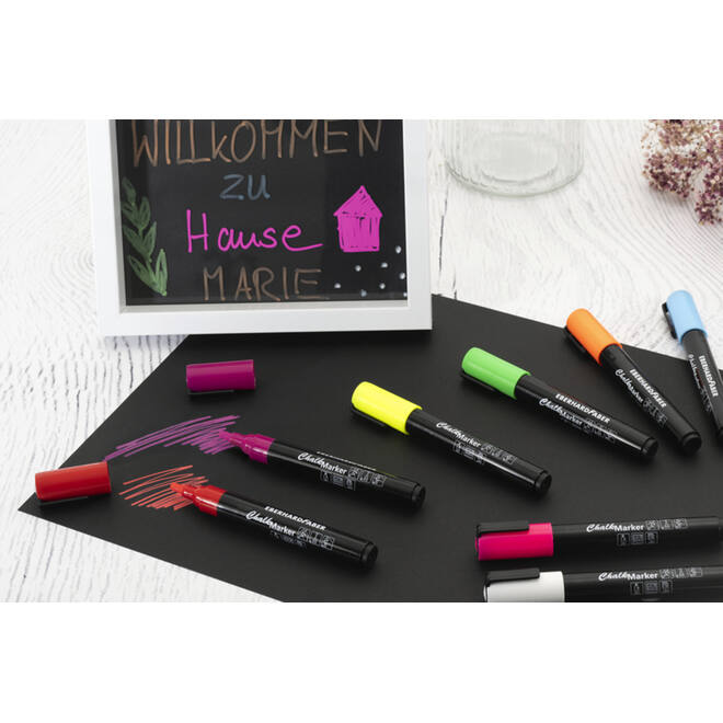 Krijtstiften 1-2 mm assorti, 8 stuks