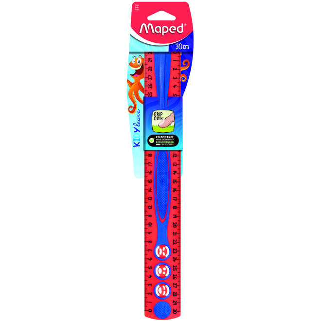 Liniaal Maped Kidy learn assorti, 30 cm
