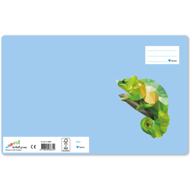 Tekenschriften blanco, geo dieren, 16,5 x 21 cm, 120 gr (25 stuks)