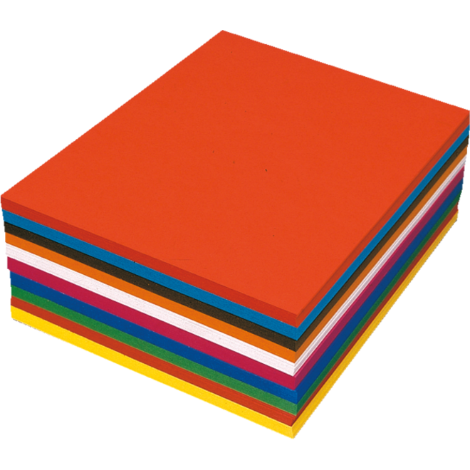 Wasco papier 25 x 32 cm ass. 240 vel in 12 kleuren, 120 grs.