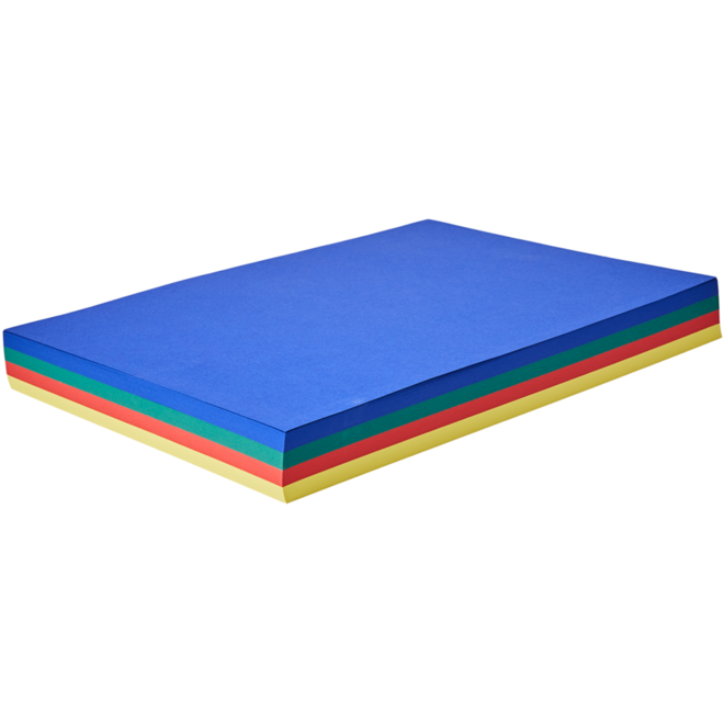 Tekenpapier A3, 4 kleuren 240 vel, 120 grs.