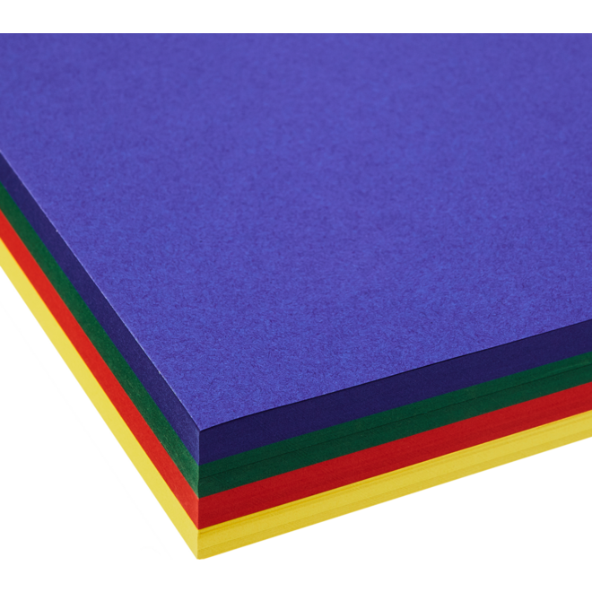 Tekenpapier A4, 4 kleuren 240 vel, 120 grs.