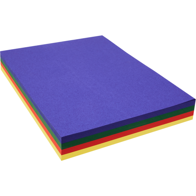 Wasco tekenpapier 25 x 32 cm in 4 kleuren 240 vel, 120 grs.