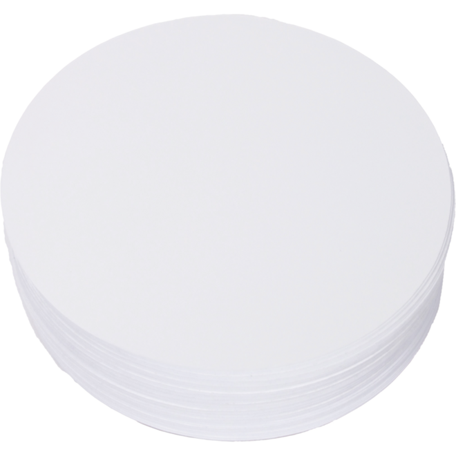 Tekenpapier wit, rond 25 cm 500 vel, 120 grs.