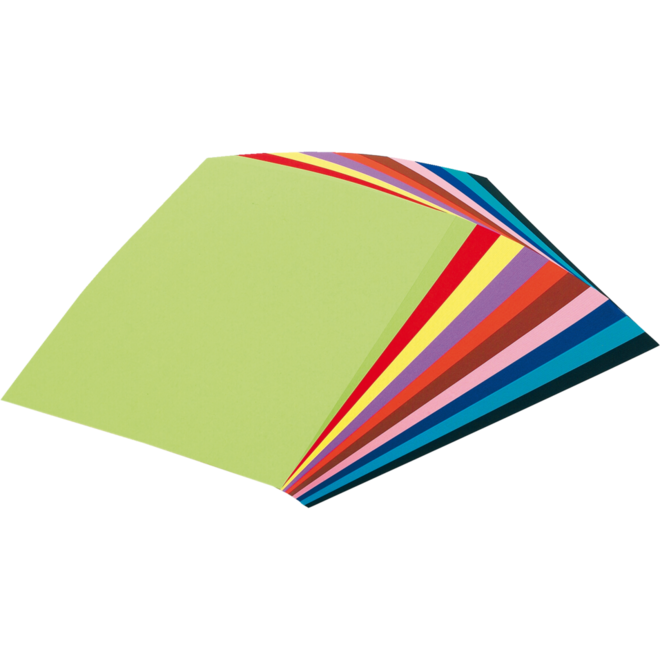 Tekenpapier dixtint 24,5 x 33,5 cm 10 kleuren 200 vel, 120 grs.