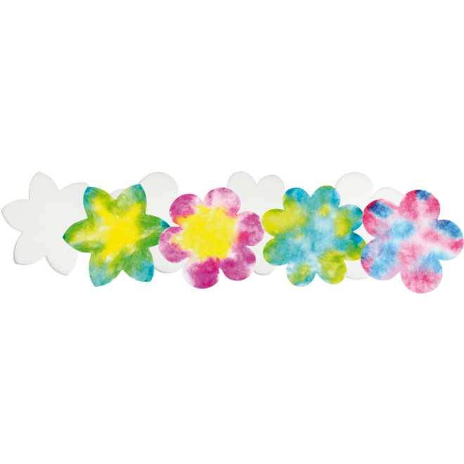 Filterpapier bloemen 23 cm, 80 stuks