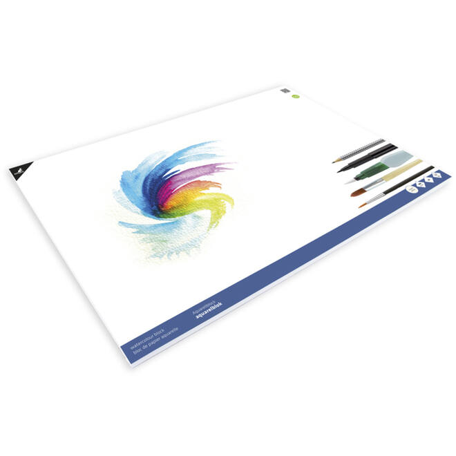 Aquarelpapier A2 roomwit 300 gram, 12 vel