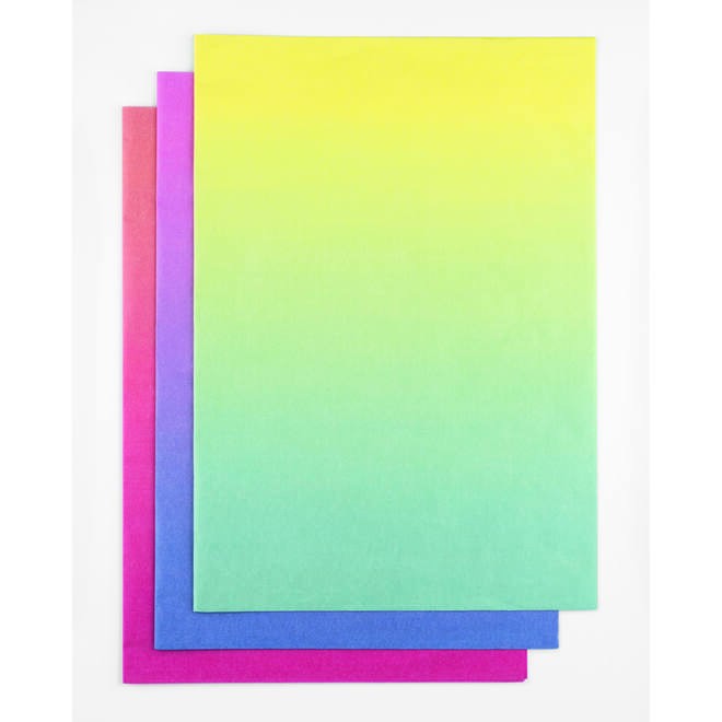 Zijdevloeipapier 50x70cm regenboog, 30 vel