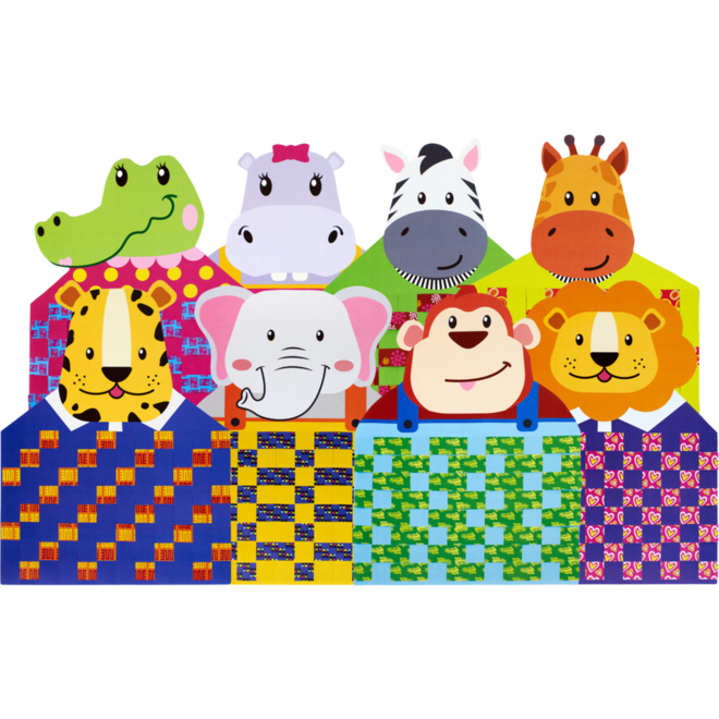 Weefmat Afrikaanse dieren, 24 stuks