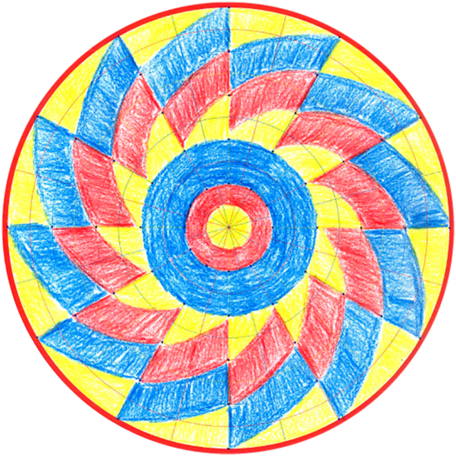 Mandala vellen 28 x 28 cm, 36 stuks