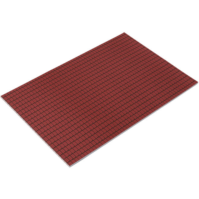 Dakpannenpapier 50 x 34 cm rood, 100 vel